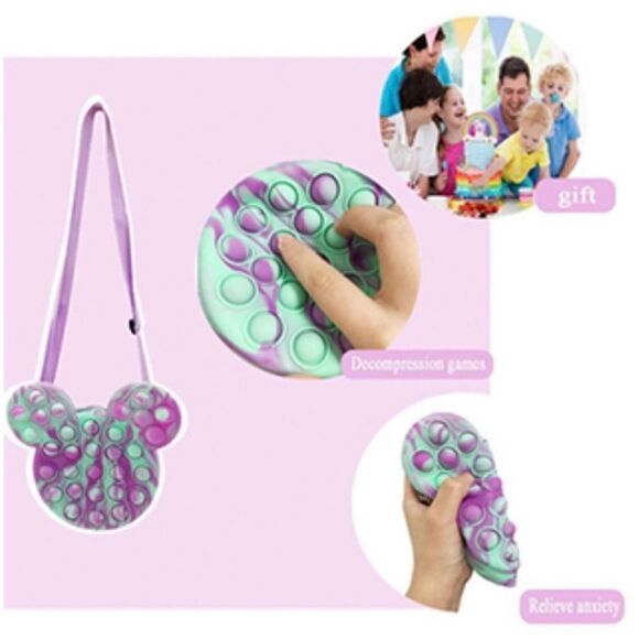 NEW … POP IT “Fidgit” Tie Dye Purse - Picture 2 of 6